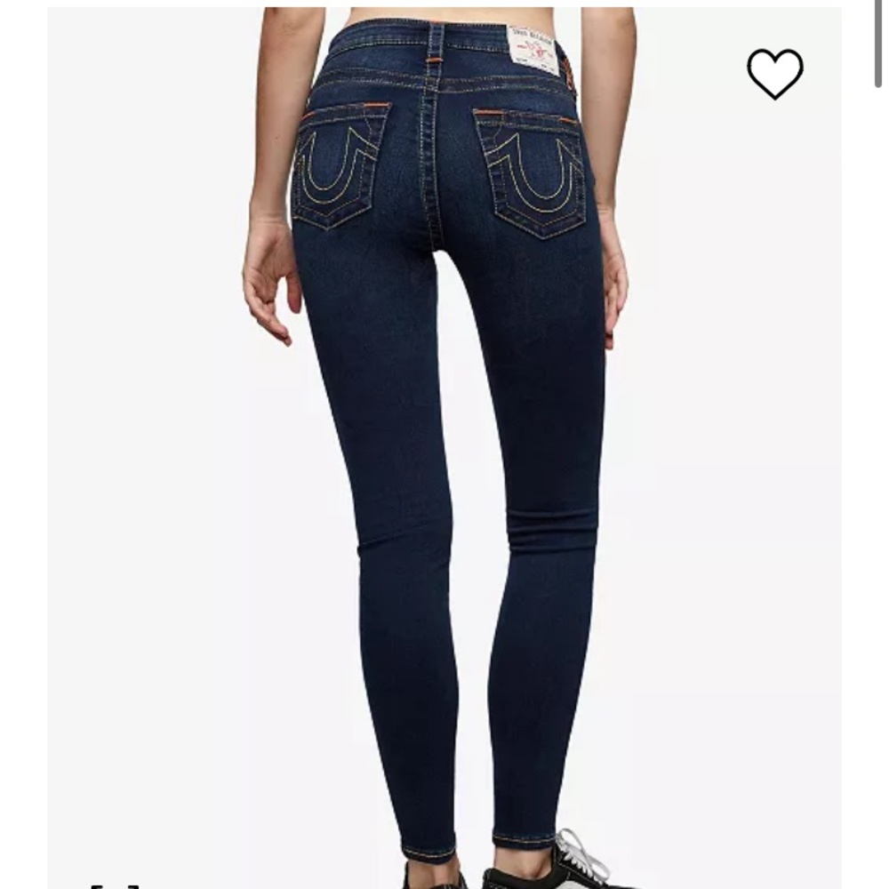 True religion Jenny curvy mid rise skinny jeans